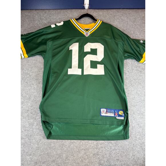 NFL Players Green Bay Packers Aaron Rodgers #12 Reebok Jersey Men Large Football - Picture 1 of 6